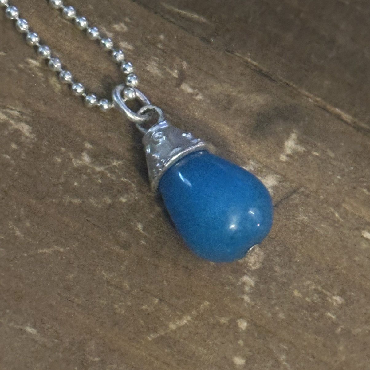 Other Bella Ryann silver ball chain blue gemstone pendant necklac Size ONE SIZE - 3 Thumbnail