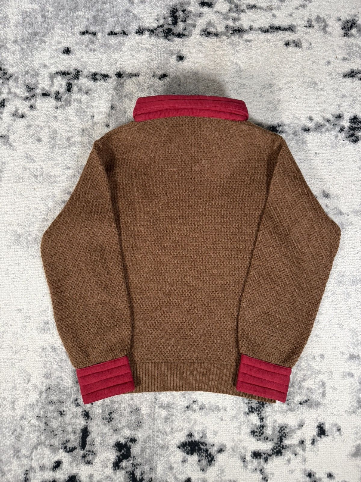Valentino Vintage 80s Valentino Garavani Uomo Alpaca Wool Sweater Size US M / EU 48-50 / 2 - 4 Thumbnail