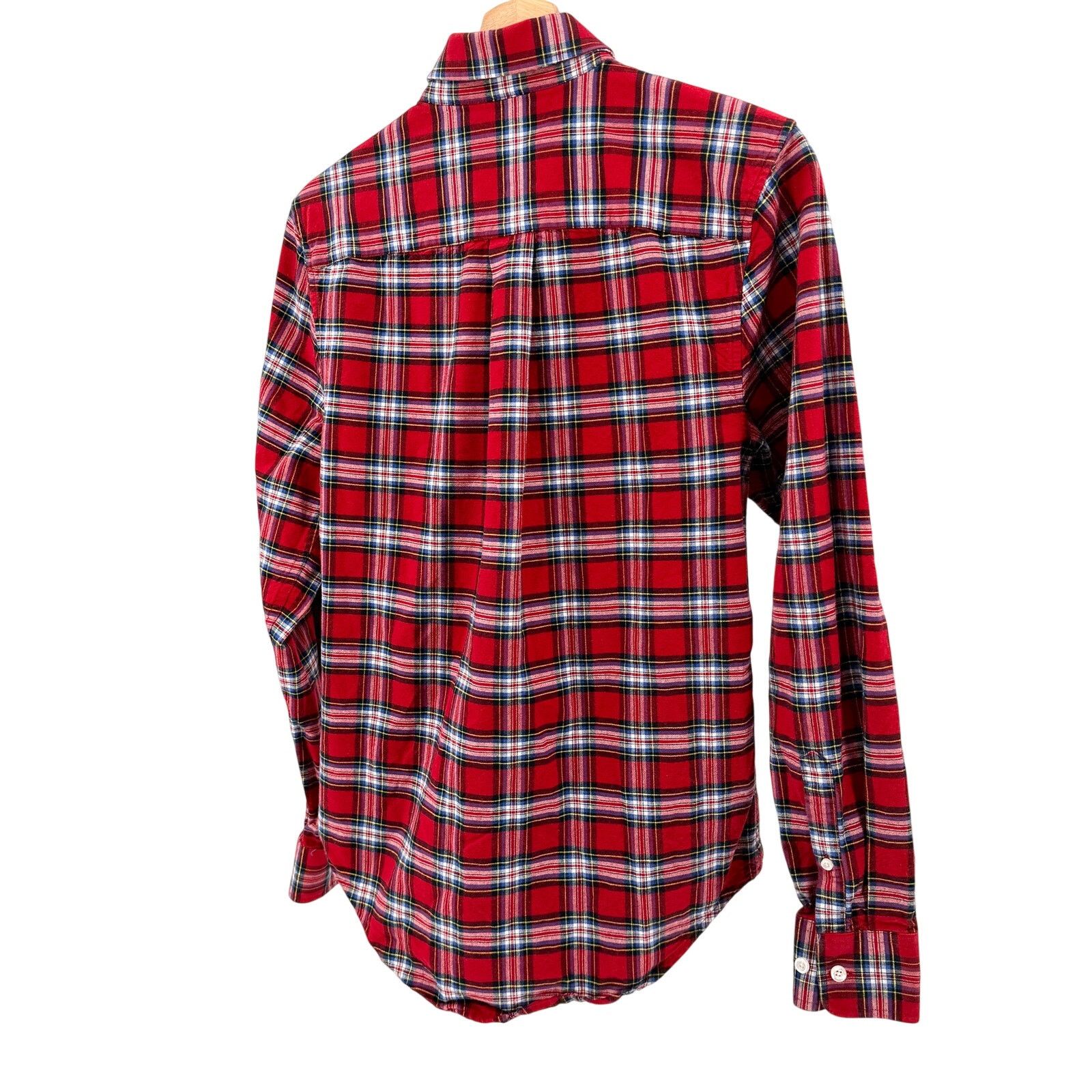 Mark McNairy Red Plaid 100% Cotton Heavyweight Button Down Shirt Size US S / EU 44-46 / 1 - 6 Thumbnail