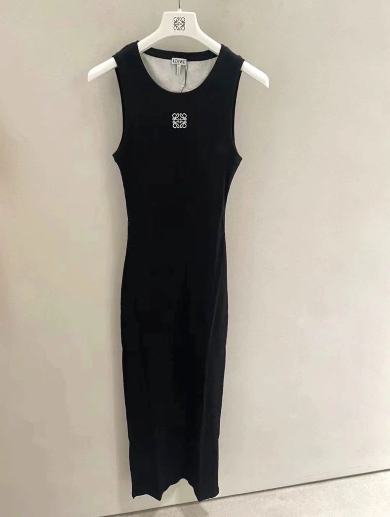 LOEWE Black sleeveless dress