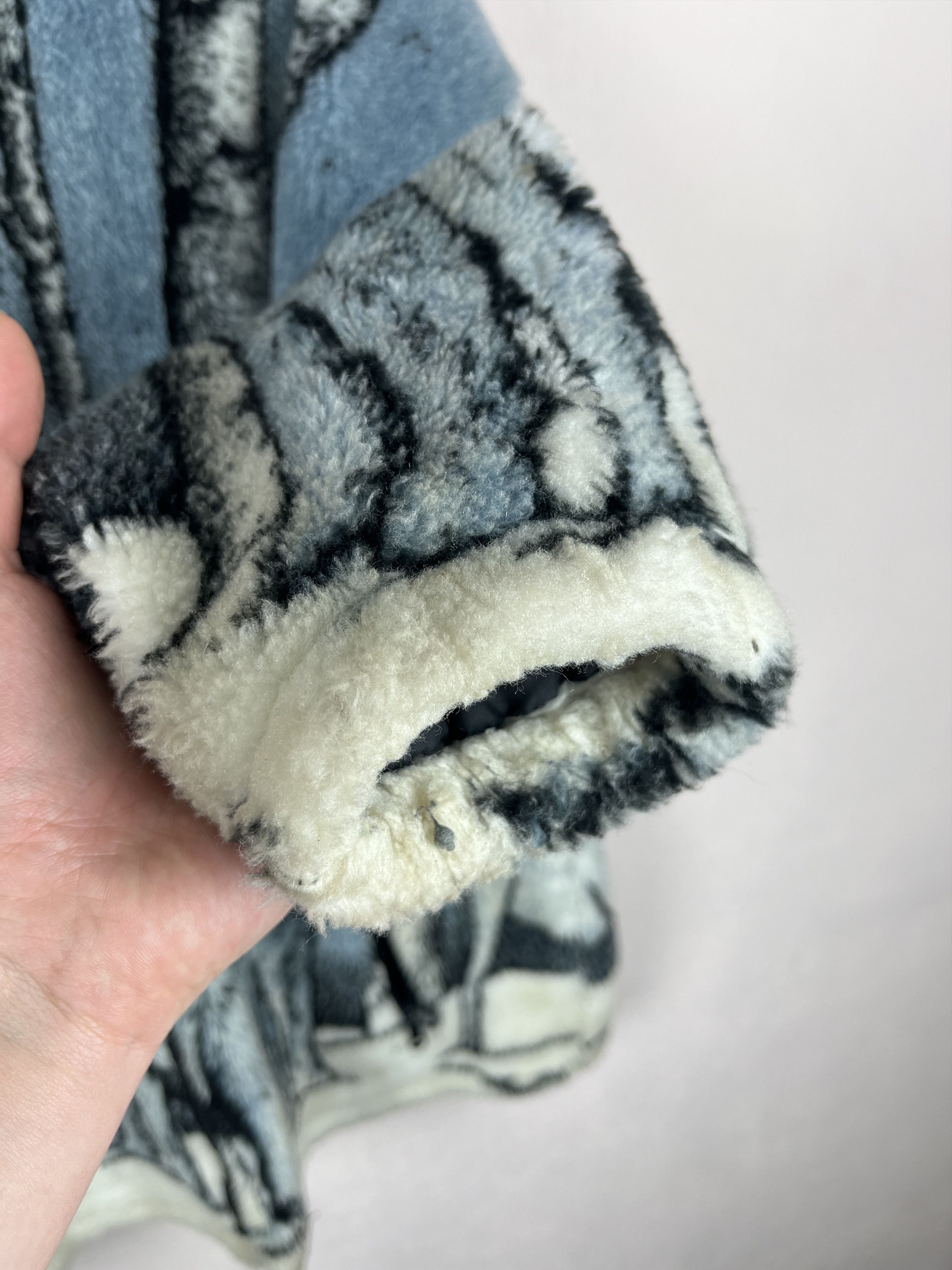 Vintage Vintage Wolf Sherpa Fleece Jacket Art Animal All Over Print Size US L / EU 52-54 / 3 - 7 Thumbnail