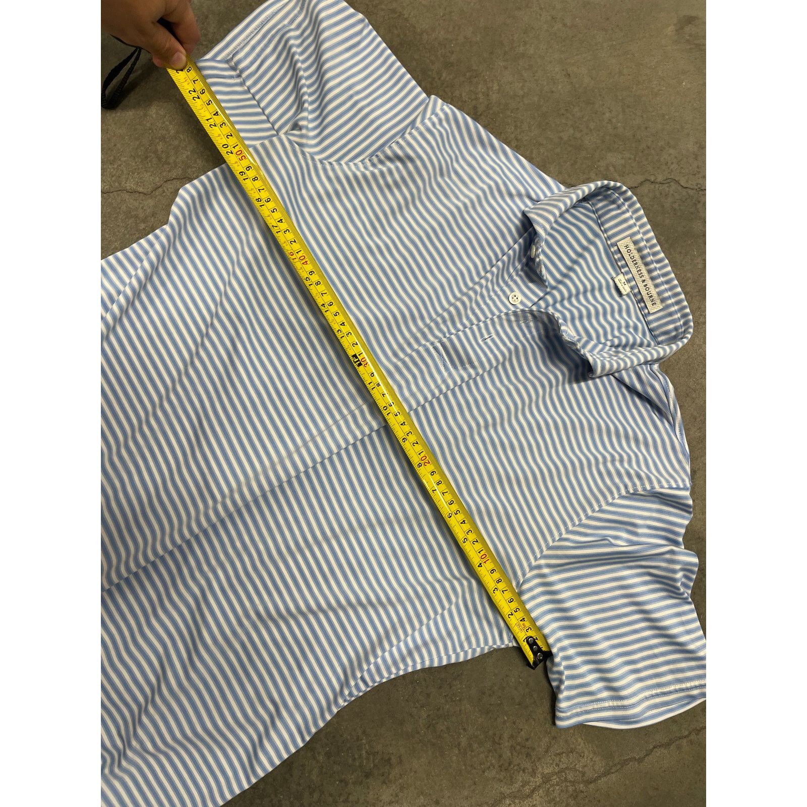 Grailed Holderness & Bourne Polo Shirt Men M Blue White Striped Size US M / EU 48-50 / 2 - 3 Thumbnail