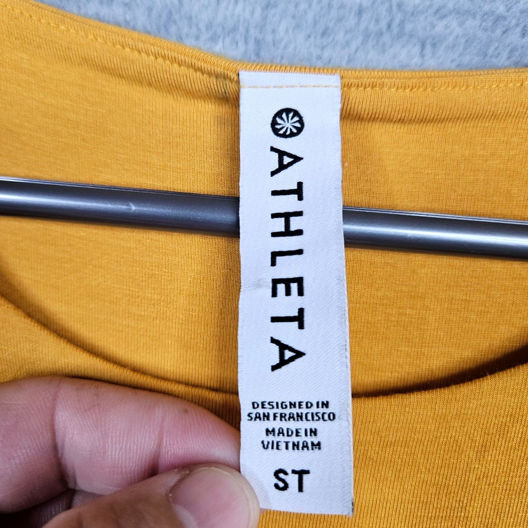 Athleta Athleta Dress Yellow Round Neck Sleeveless A-Line Women's ST Regular Size Size S / US 4 / IT 40 - 5 Thumbnail