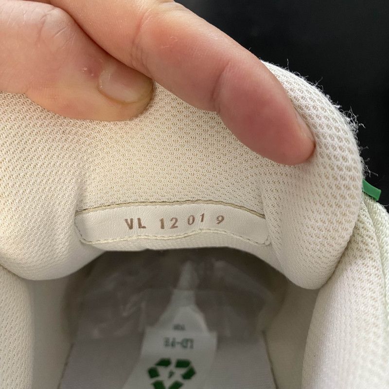 Louis Vuitton Louis Vuitton Green and White Low-Top Sneakers -2508 Size US 9.5 / IT 39.5 - 3 Thumbnail