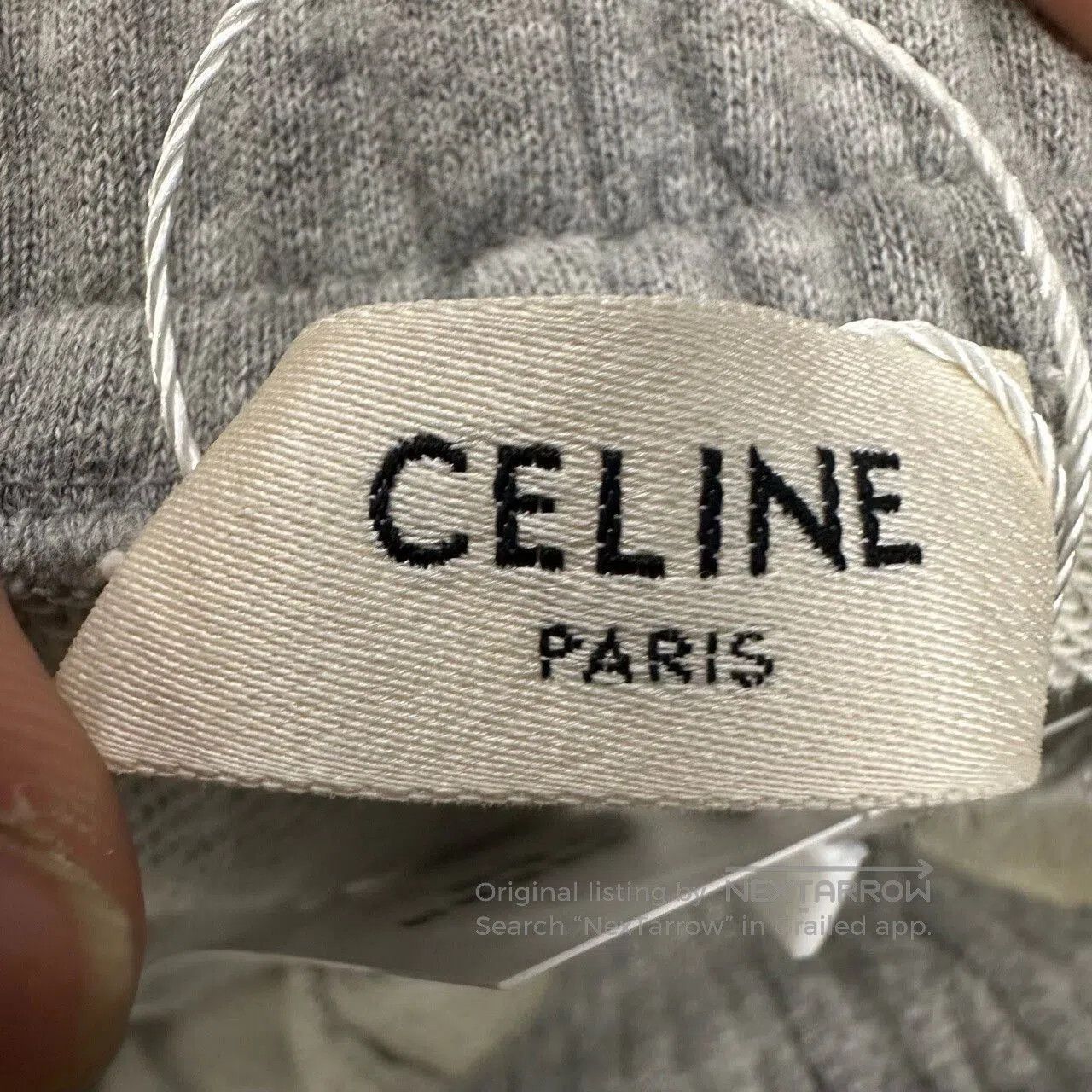 Celine celine gray embroidered sweatpants size XXL. Size US 28 / EU 44 - 3 Thumbnail