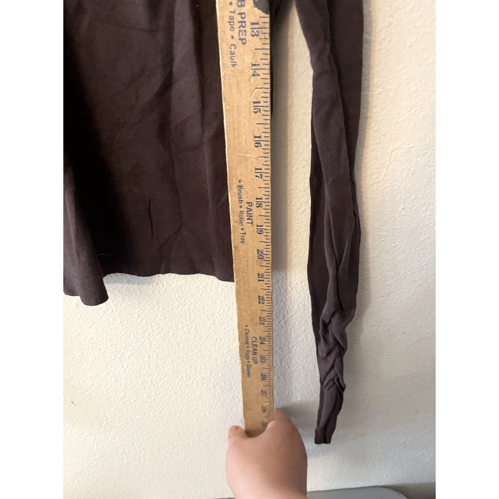 Gap Womens Gap T-Shirt Brown V-Neck Long Sleeve Medium Solid Shirt Womens Size M / US 6-8 / IT 42-44 - 5 Thumbnail