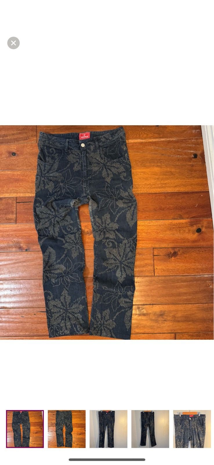 Japanese Brand × Vintage +8 Securacid Japanese Embroidered Flowers Jean, JP LL, US S Size US 30 / EU 46 - 1 Thumbnail