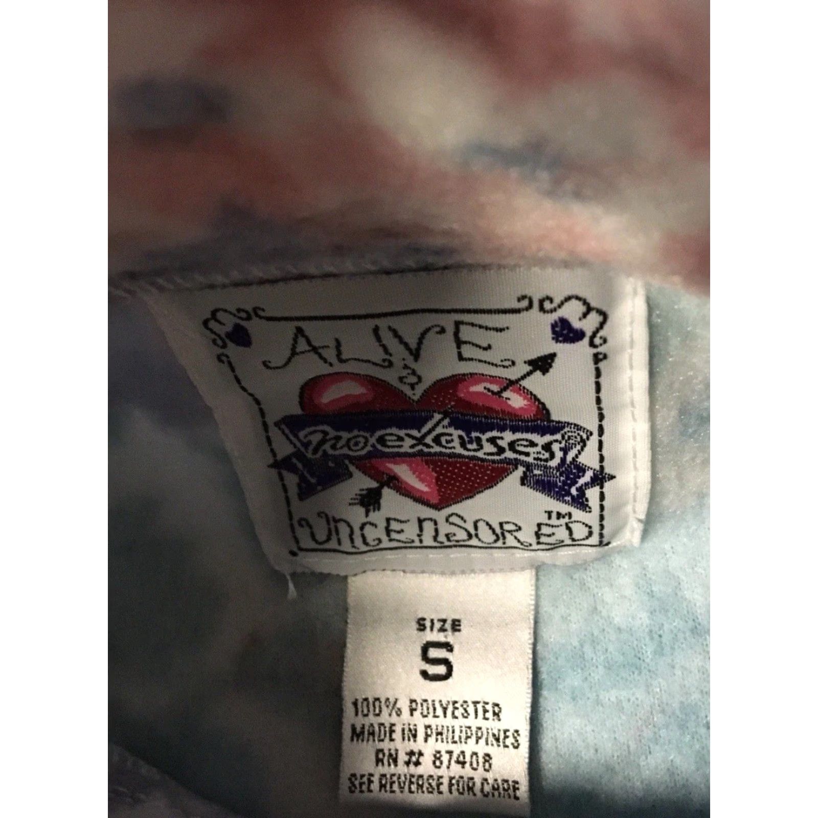 Vintage Vtg 90s Abstract Flower Art All Over Print Sweatshirt S Vaporwave Grunge Surf Skate Hoodie Women Size S / US 4 / IT 40 - 3 Thumbnail