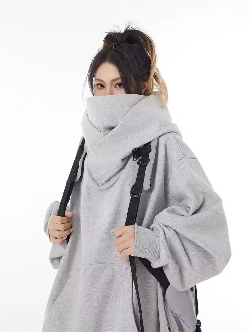 Japanese Brand Solid Color Ninja Turtleneck Hoodie Size US L / EU 52-54 / 3 - 1 Thumbnail