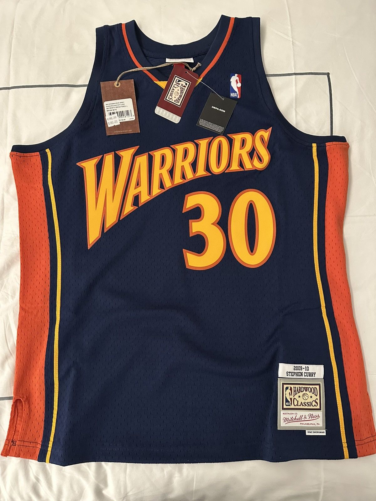 Mitchell & Ness × NBA NEW Stephen Curry 2009-2010 Golden State Warriors Large Size US L / EU 52-54 / 3 - 1 Thumbnail