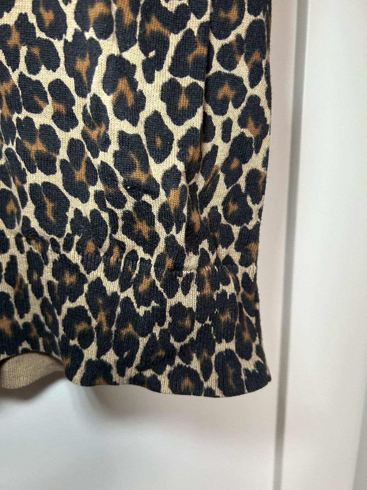 Lands' End Lands End fitted ribbed knit leopard shirt Size XL / US 12-14 / IT 48-50 - 6 Thumbnail