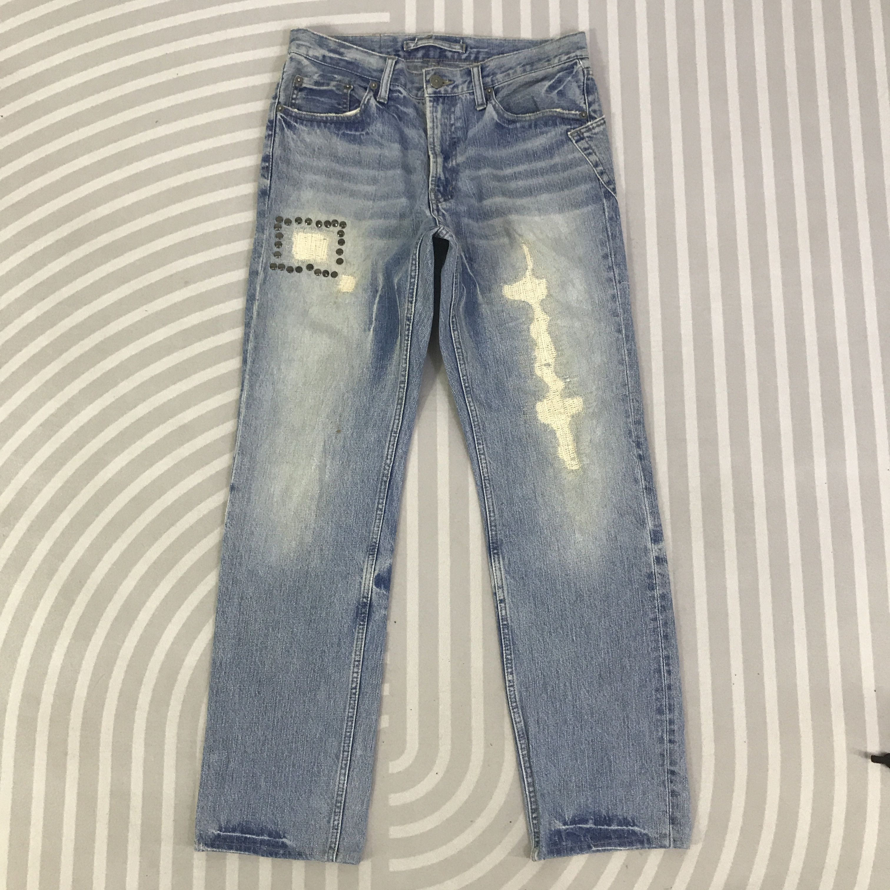 PPFM Vintage PPFM Rippe Distressed denim Jeans Pants K130B17 Size US 32 / EU 48 - 1 Thumbnail