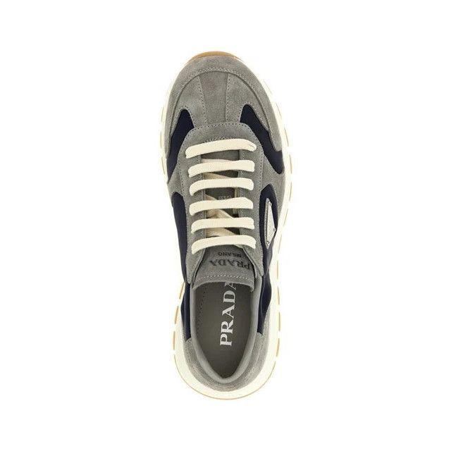 Prada PRADA Prax Gray Suede And Re-Nylon Sneakers New & Authentic Size US 8 / EU 41 - 4 Thumbnail
