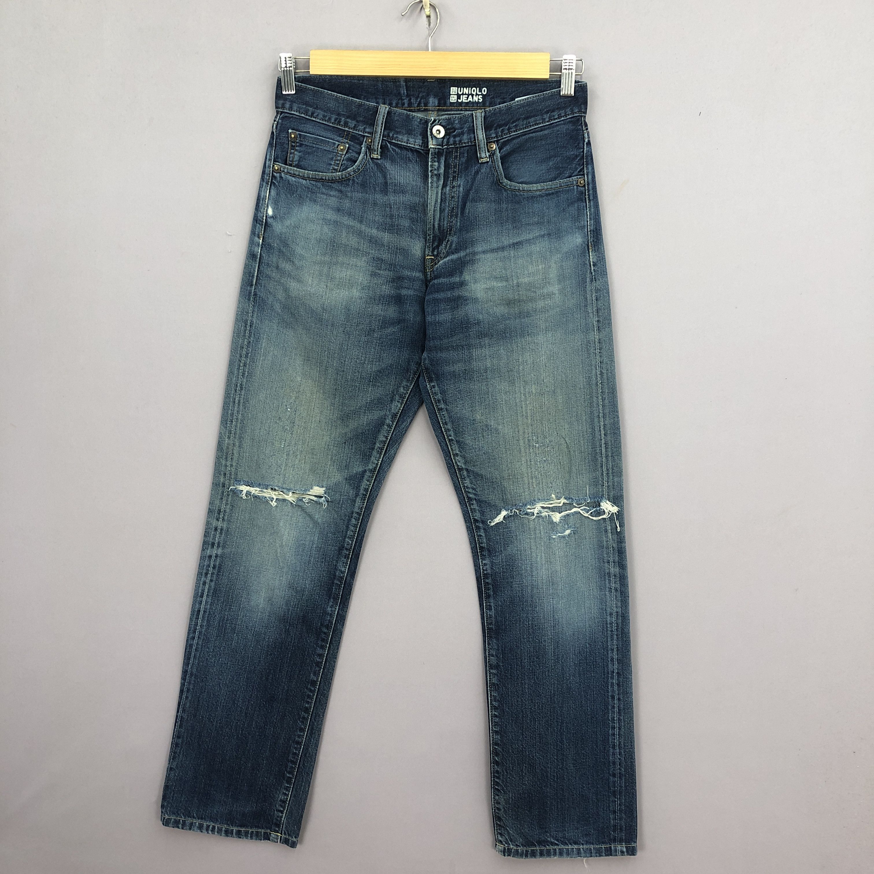 Japanese Brand Vintage Japanese Selvedge Jeans Y2K Harajuku Redline Deniim Size US 30 / EU 46 - 1 Thumbnail