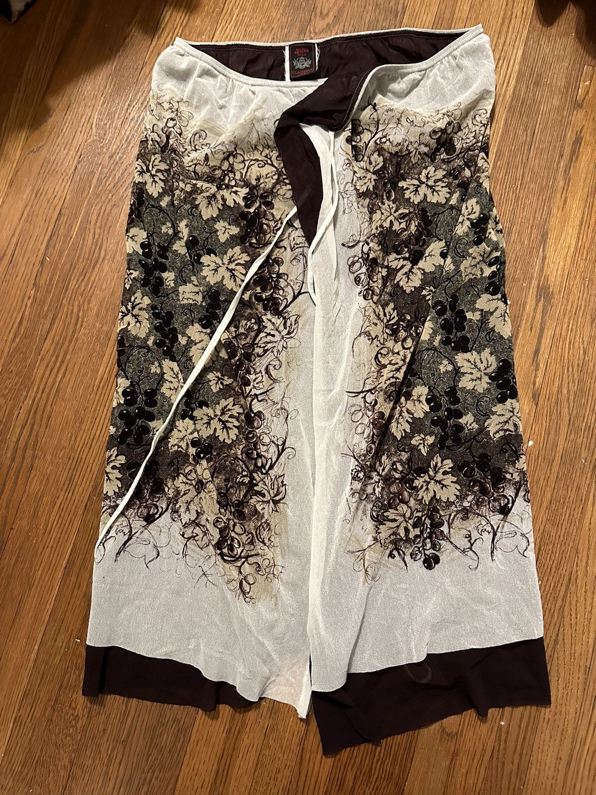 RARE ONE SIZE Jean Paul Gaultier Grape Wrap Skirt