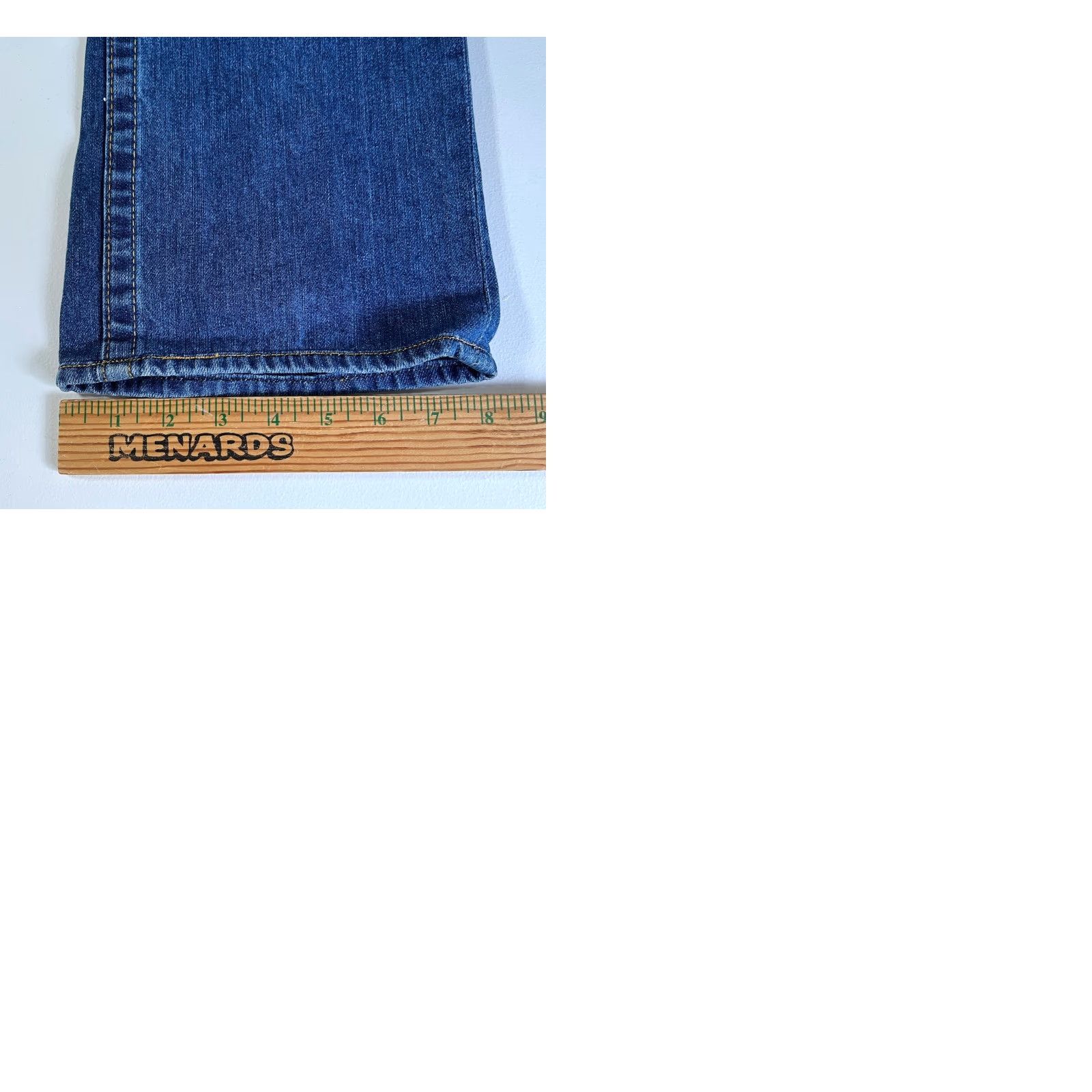 True Religion True Religion Jeans Slim Straight Leg Men's 33x32 Blue Denim Made in USA Regular 5-Pocket Pockets City USA Classic 90s Size US 33 - 10 Thumbnail