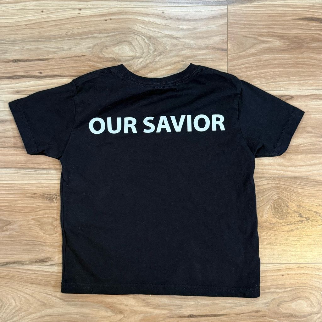 J Brand Kids Size 4 Christian “Our Savior” Eagle Cross T-Shirt Size US S / EU 44-46 / 1 - 5 Thumbnail