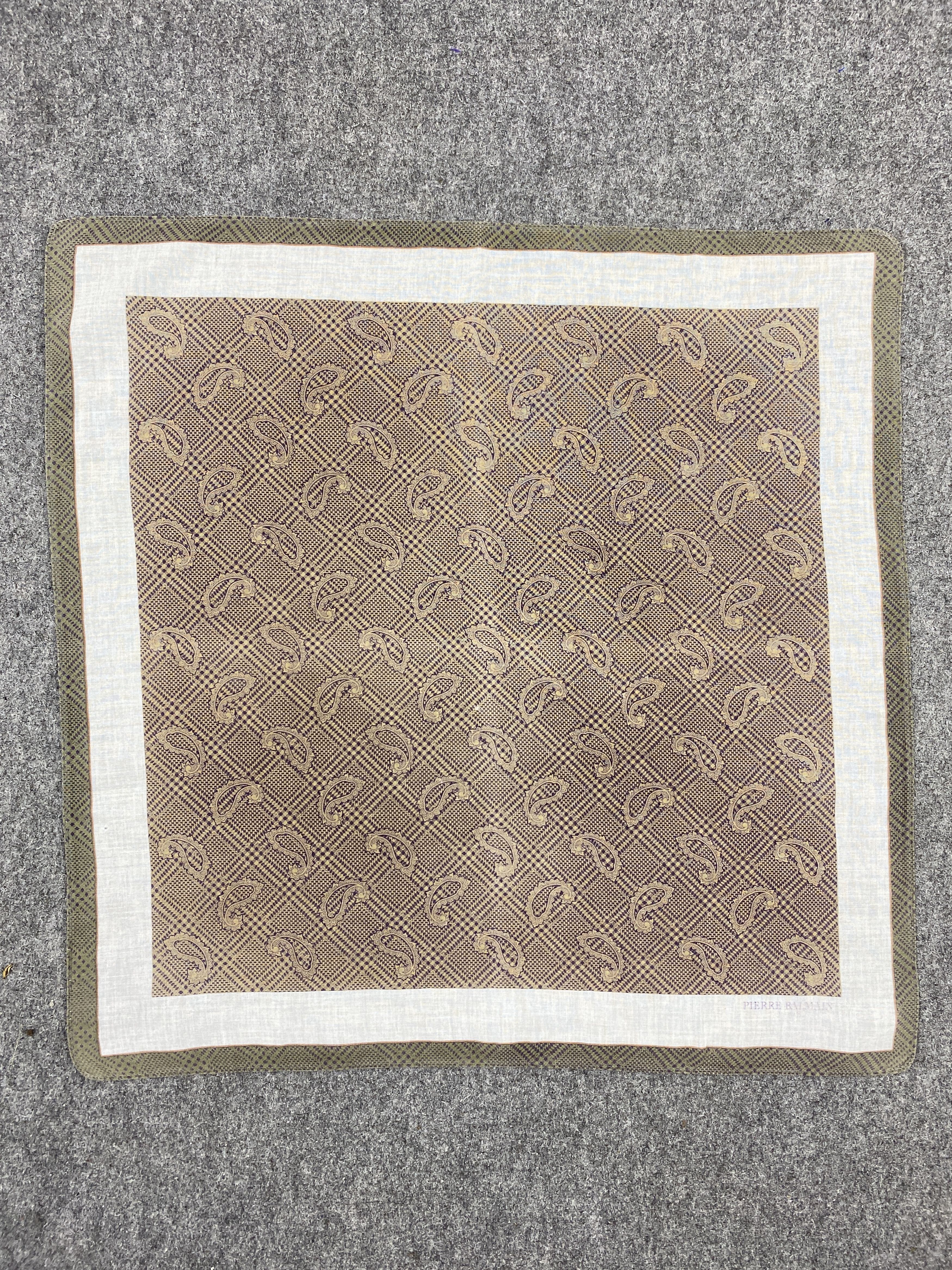 Pierre Balmain Pierre Balmain Handkerchief / Bandana / Neckerchief HKC1130 Size ONE SIZE - 4 Thumbnail