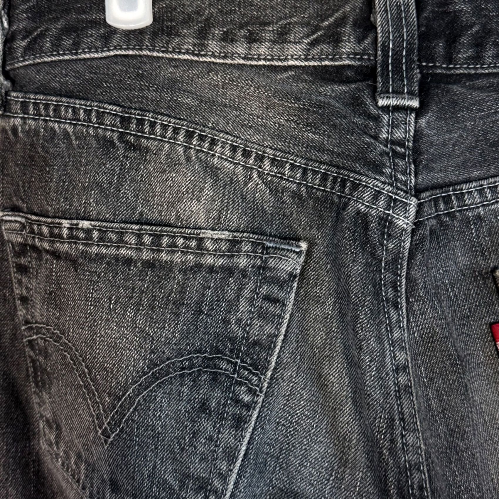 Levi's Levi’s 501 Jeans Men’s 29x32 Black Denim Button Fly Straight Leg Regular Denim Jeans Womens? Size US 29 - 6 Thumbnail