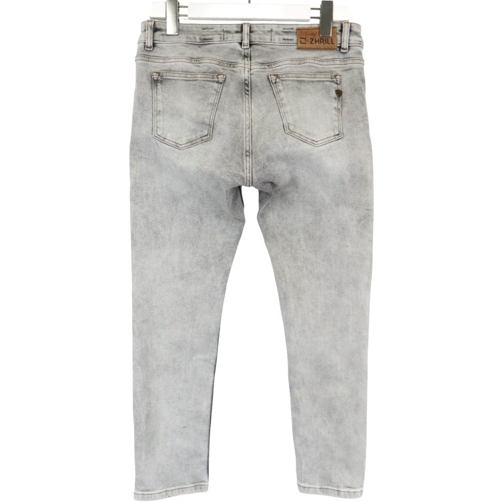 Vintage ZHRILL ANITA Jeans Women's W29 Grey Slim Fit Stretchy Zip Fly Whiskers Jeans Slim Womens W29 Grey Zip Fly Size 29" - 2 Thumbnail