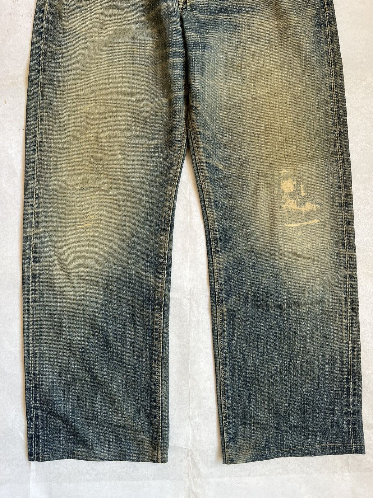 Edwin × Vintage Dirty Edwin 505zx Selvedge Distressed Denim Size US 32 / EU 48 - 4 Thumbnail