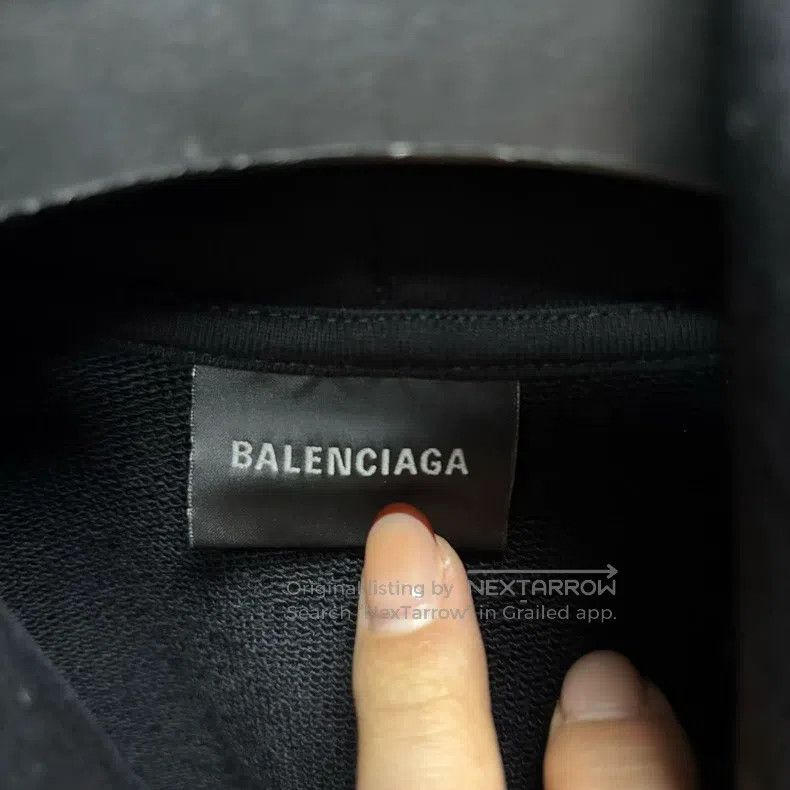 Balenciaga Balenciaga Logo Printed Hooded Long Sleeve Sweatshirt Size US L / EU 52-54 / 3 - 2 Thumbnail
