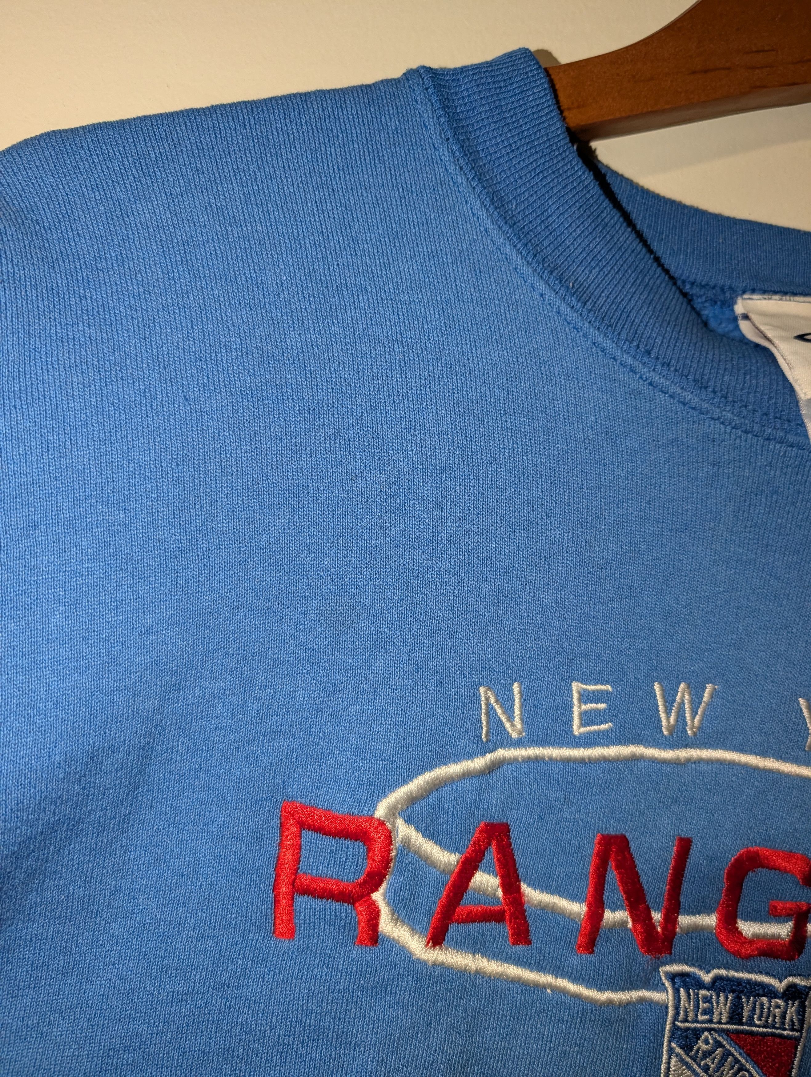 NHL VTG Logo Athletic New York Rangers NHL Crewneck Sweatshirt Size US M / EU 48-50 / 2 - 6 Thumbnail
