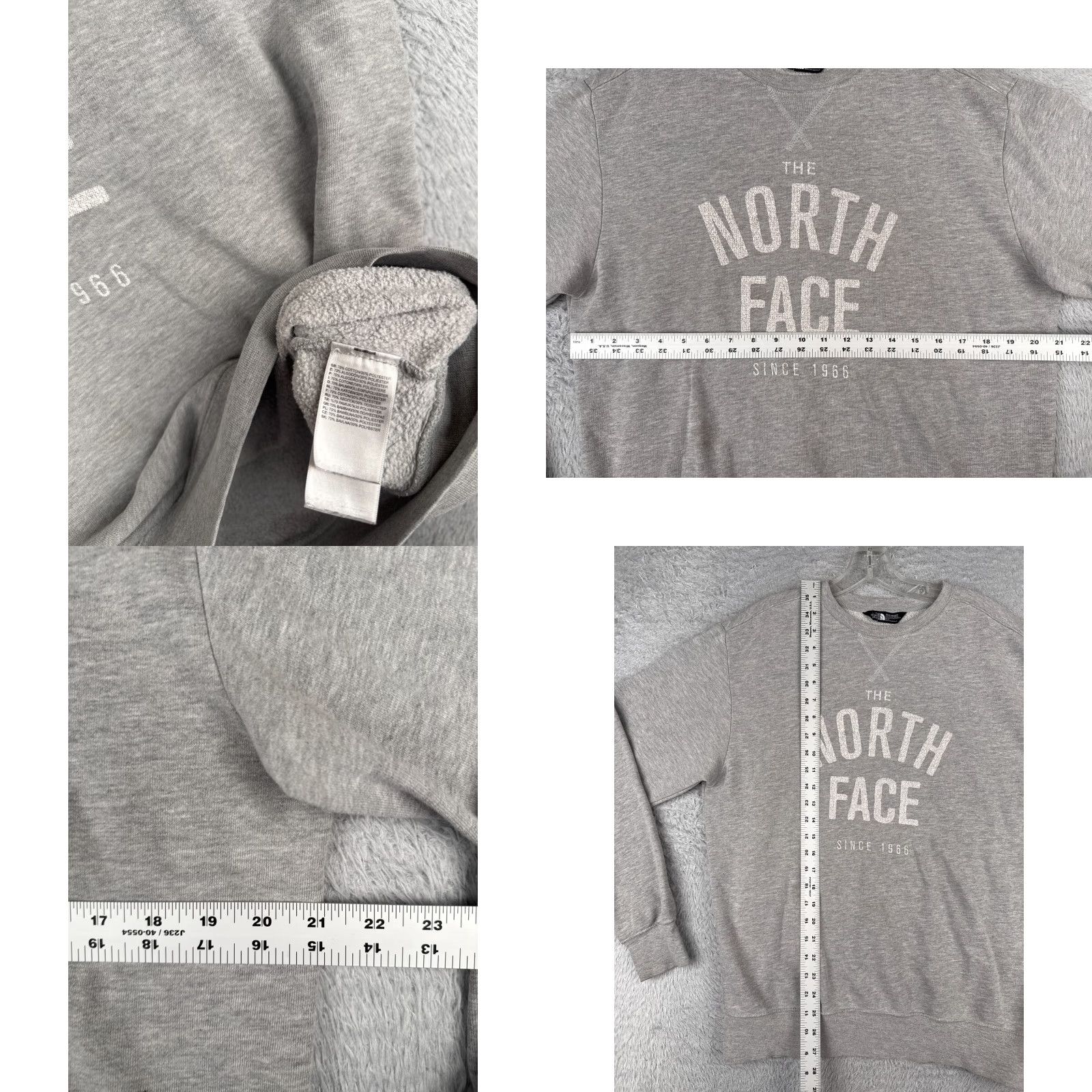 The North Face VINTAGE The North Face Sweatshirt Shirt Men M Gray Pullover Cotton Blend Crew Nec Size US M / EU 48-50 / 2 - 8 Thumbnail