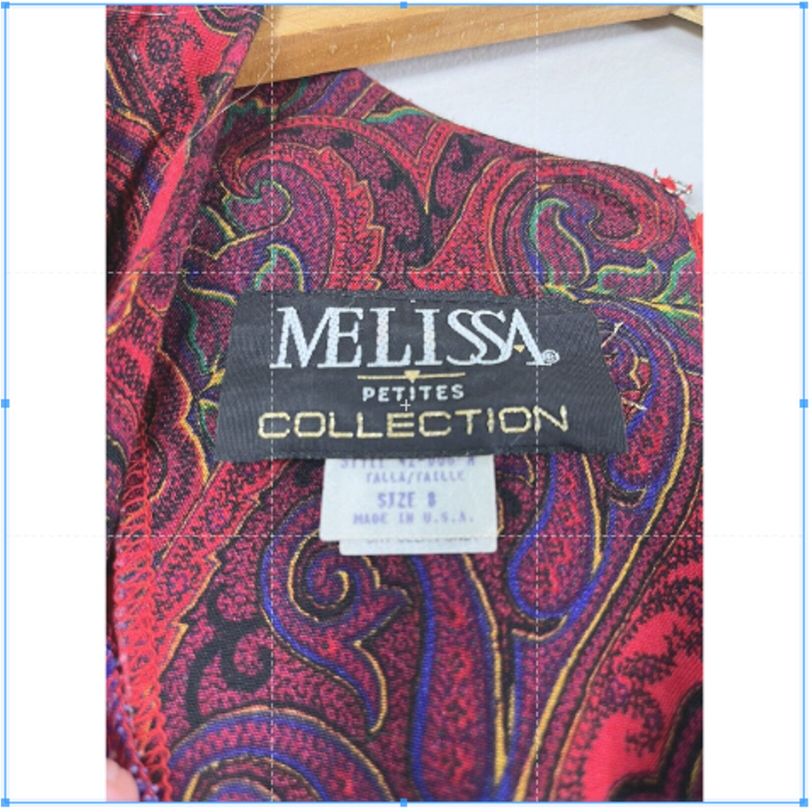 Melissa Women's Vintage Red Paisley Melissa Wrap Dress 8 Size M / US 6-8 / IT 42-44 - 5 Thumbnail
