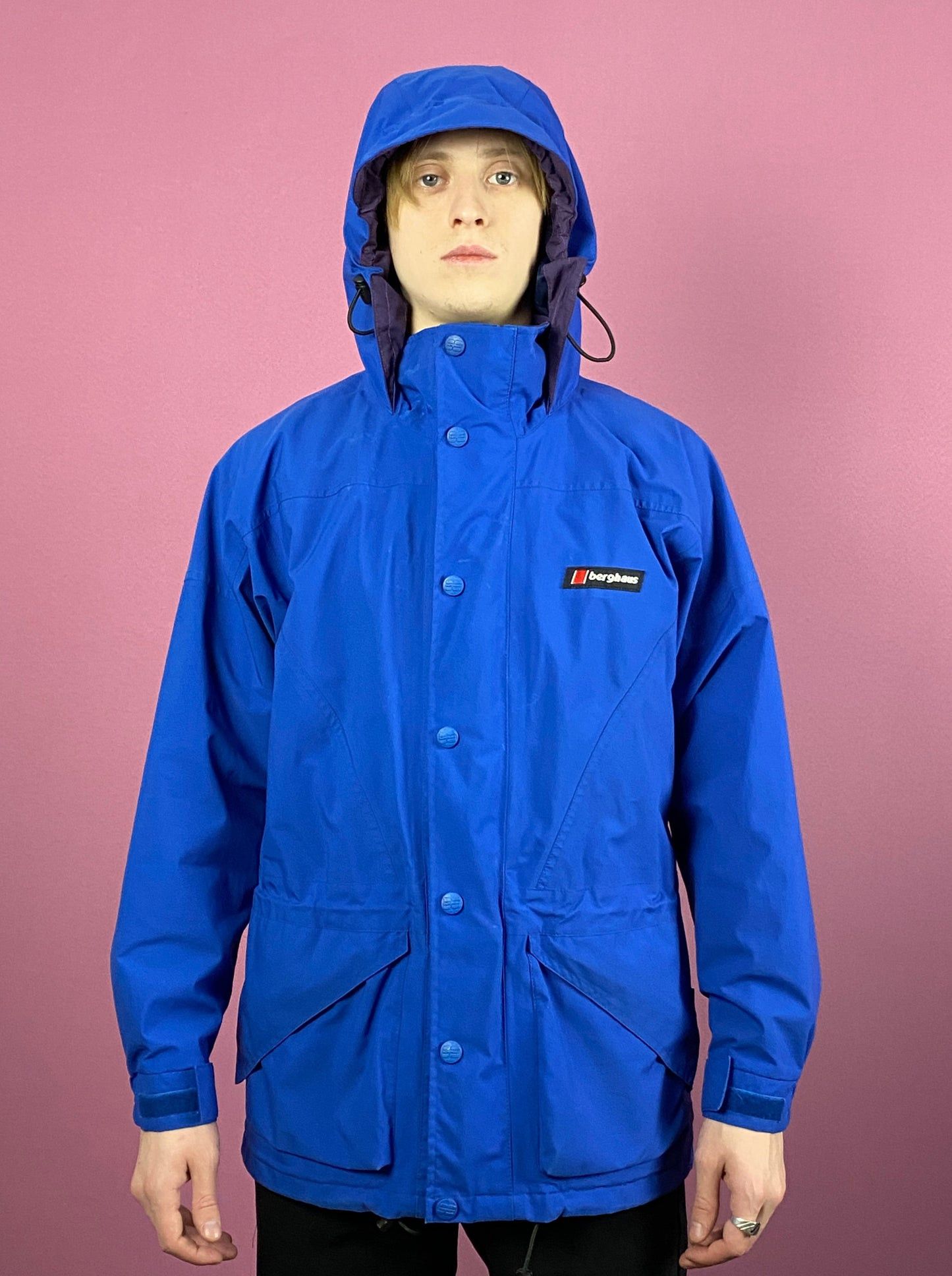 Berghaus × Vintage Berghaus Cornice Gore-Tex Vintage Men's Hooded Windbreaker Size US S / EU 44-46 / 1 - 2 Thumbnail