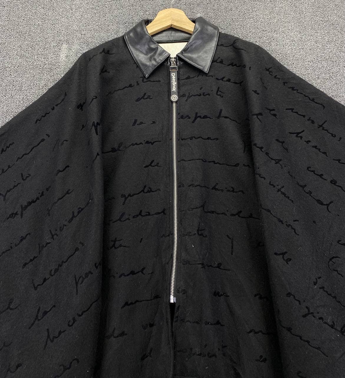 Desigual Vintage Desigual Black Poncho Size ONE SIZE - 5 Thumbnail