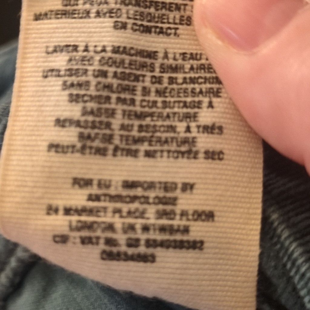 Anthropologie Pilcro And The Letterpress By Anthro Serif Teal Cord Size 28 Size 28" / US 6 / IT 42 - 7 Thumbnail