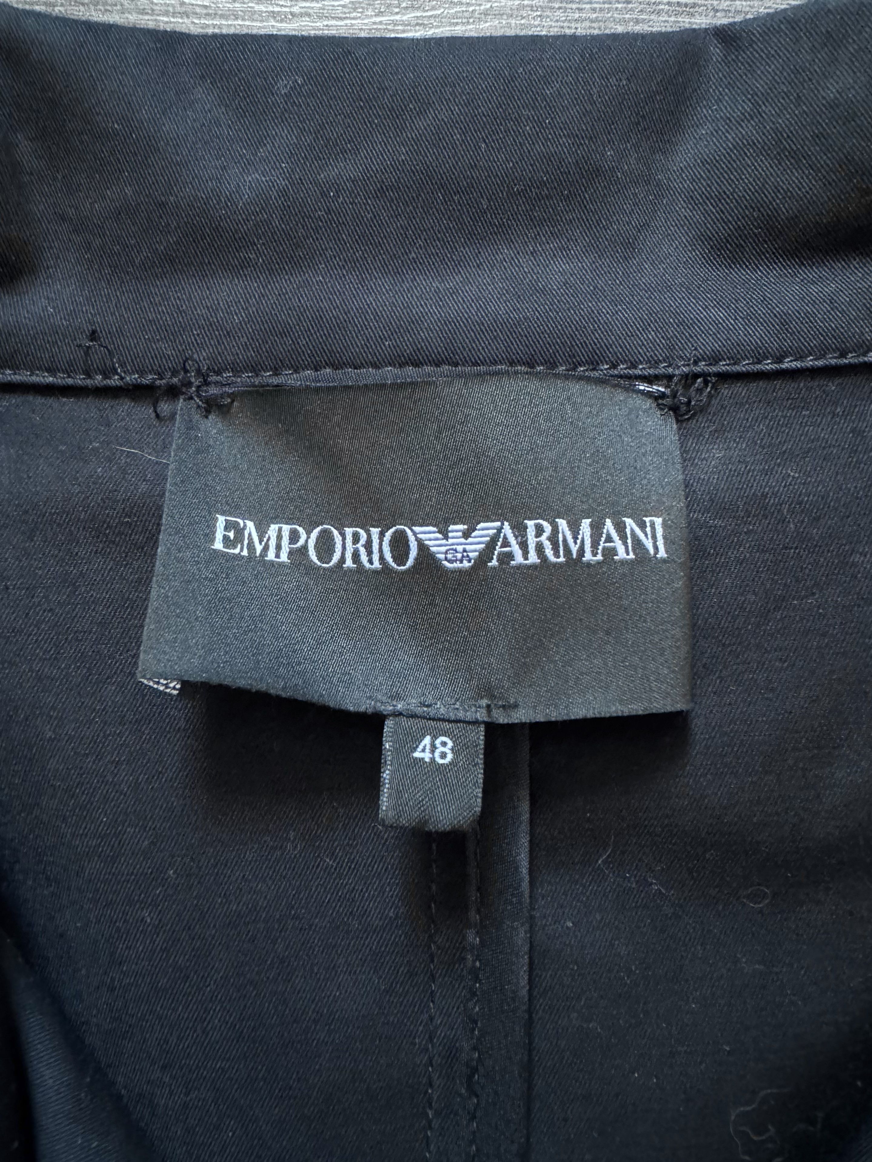 Emporio Armani Emporio Armani Belted Cotton Trench Women's Coat Size 48 Size L / US 10 / IT 46 - 10 Thumbnail
