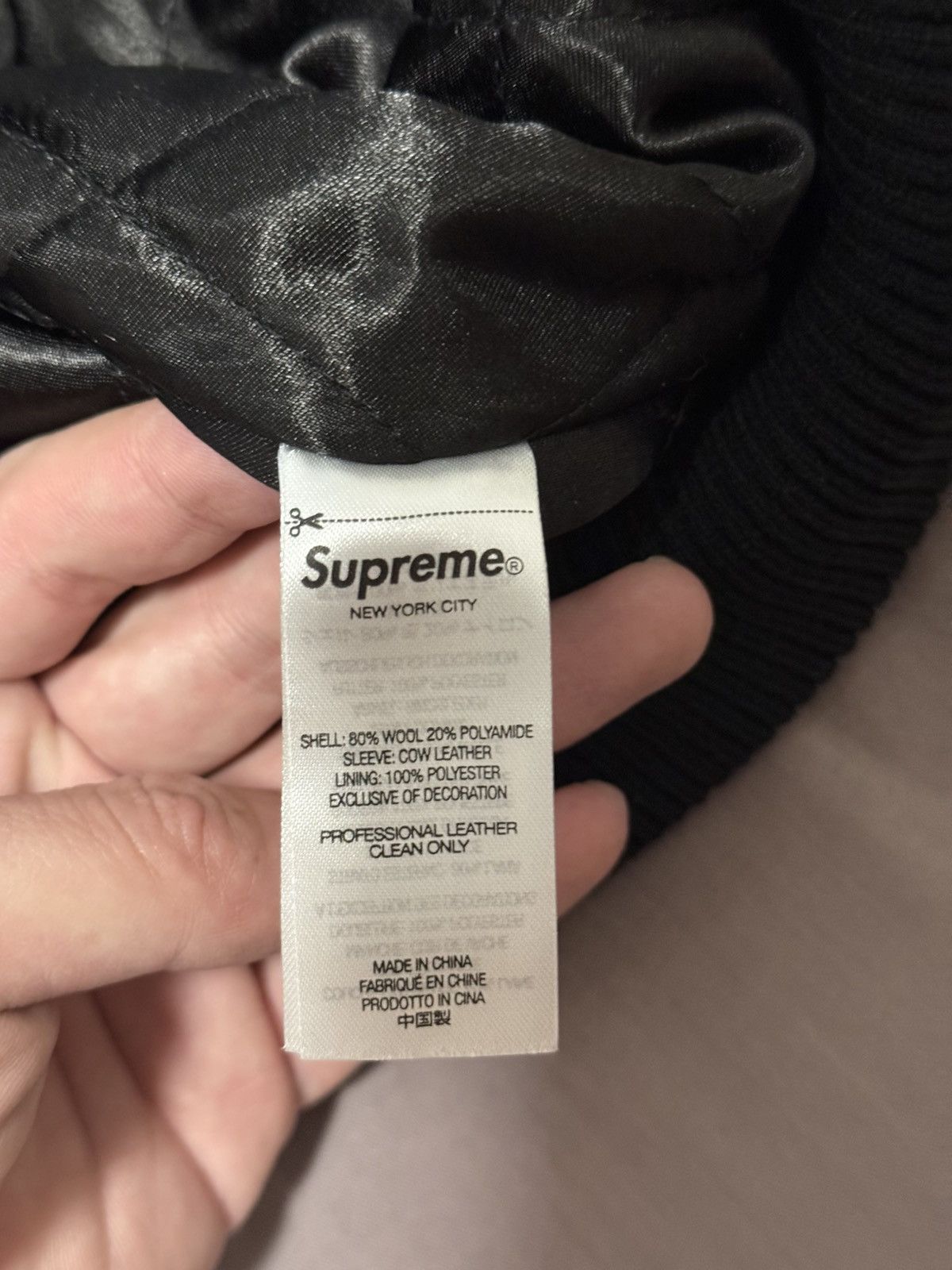 Supreme × Wtaps Supreme wtaps varsity jacket balck Size US M / EU 48-50 / 2 - 10 Thumbnail