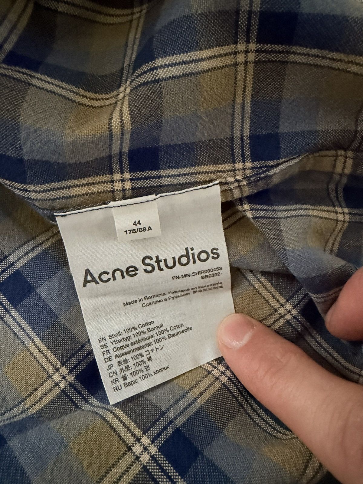 Acne Studios Acne Studio Short Sleeves Shirt Size US L / EU 52-54 / 3 - 5 Thumbnail