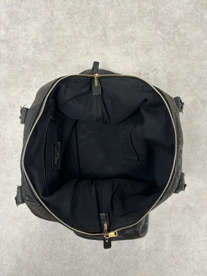 Yves Saint Laurent Yves Saint Laurent Grey Brut Leather Handle Bag Size ONE SIZE - 6 Thumbnail