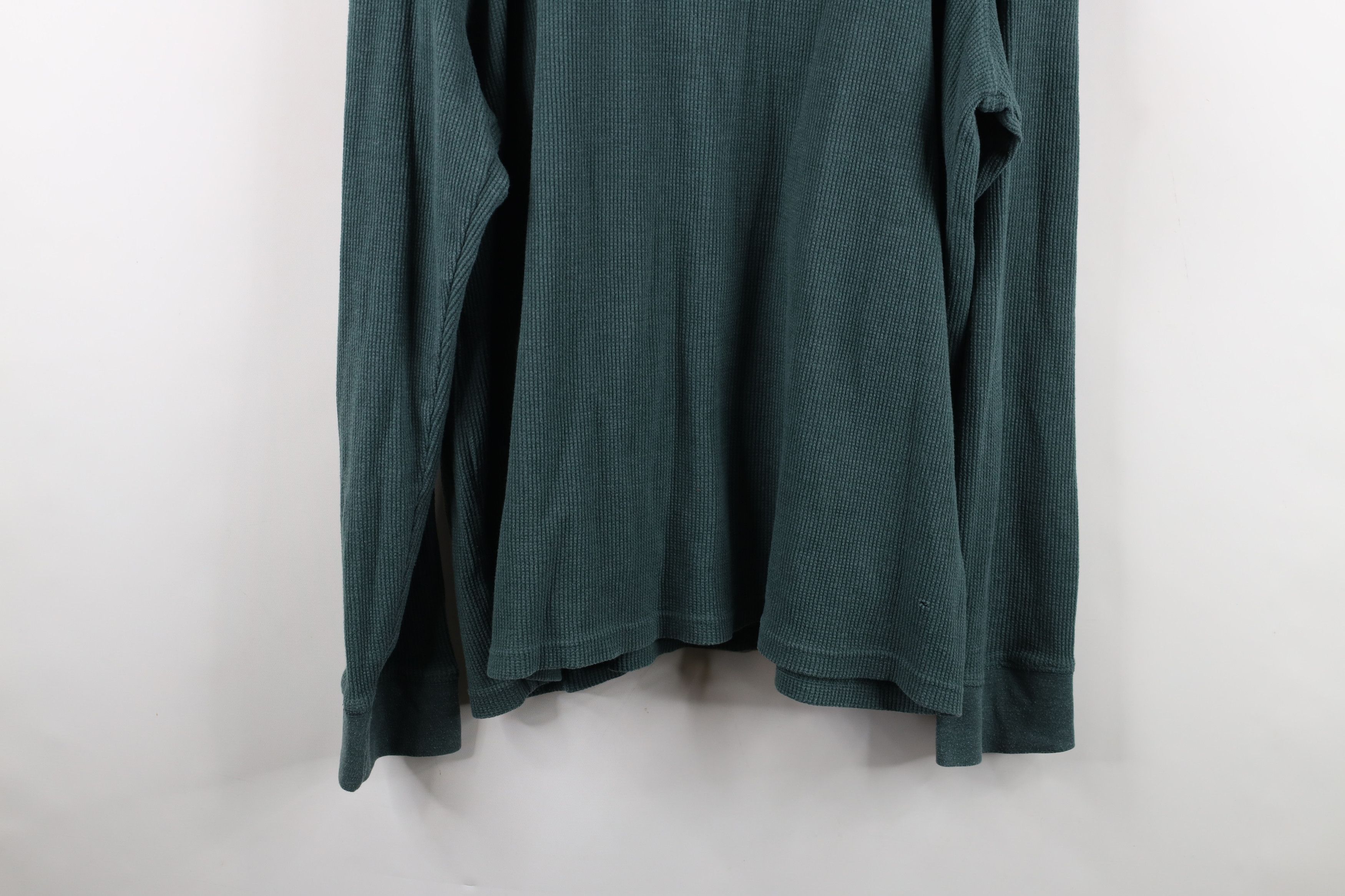 Vintage Vintage 90s Y2K Streetwear Waffle Knit Henley T-Shirt Size US XXL / EU 58 / 5 - 12 Thumbnail