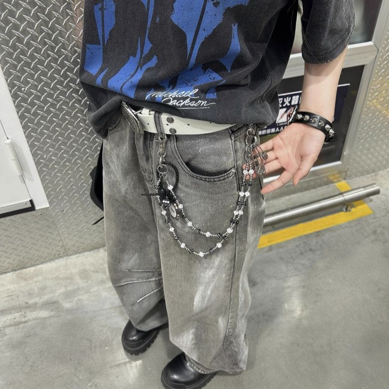 Japanese Brand × Jewelry Retro Bilayer Black White lucky Dice Baccarat Pearl Chain Size ONE SIZE - 15 Thumbnail