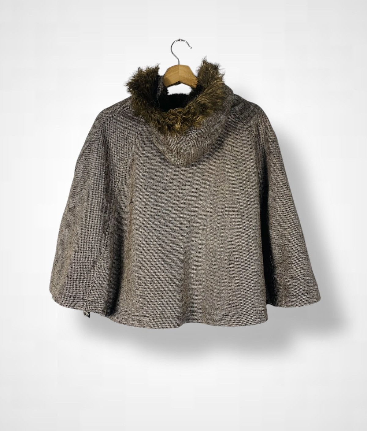 If Six Was Nine Vtg Sky Bomber Wool Lined Fleece Fur Hoodie Duffle Poncho Size US M / EU 48-50 / 2 - 5 Thumbnail