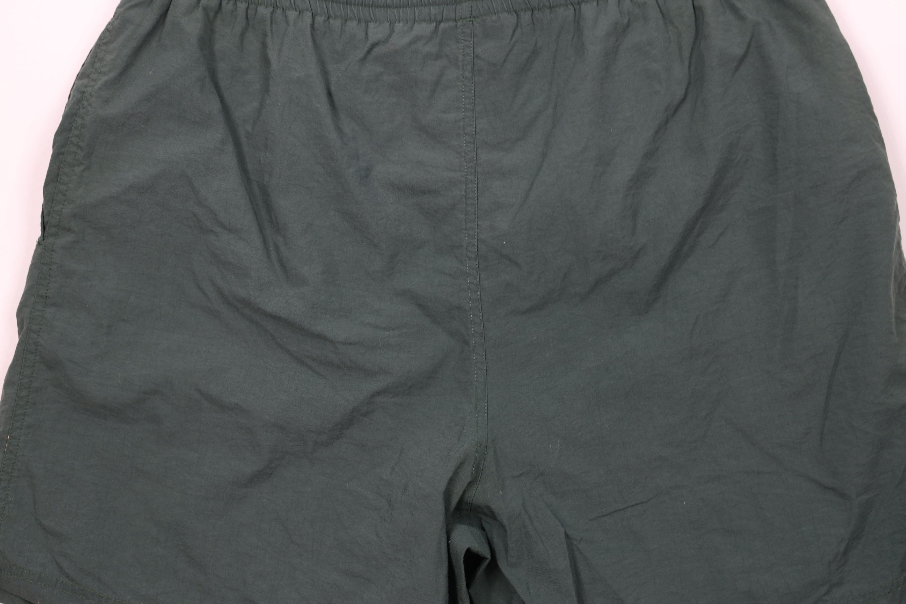 Champion × Vintage Vintage 90s Champion Spell Out Lined Shorts Baggies Green Size US 36 / EU 52 - 14 Thumbnail