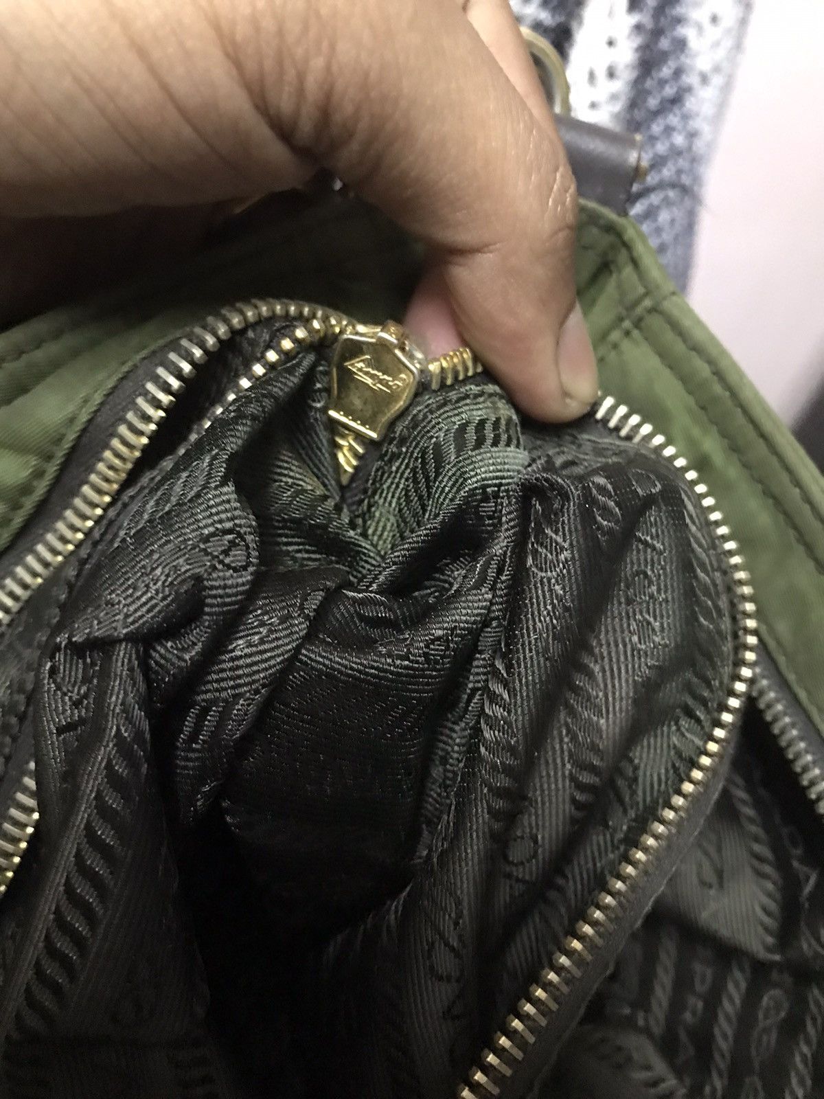 Prada × Vintage Authenrtic PRADA GREEN Shoulder Size ONE SIZE - 4 Thumbnail