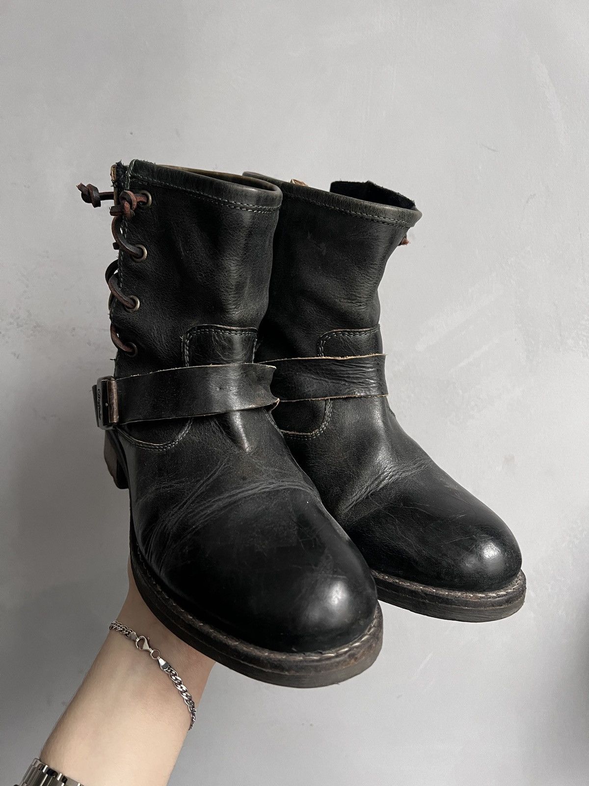 Buffalo London Buffalo avant garde leather boots style Airstep artisan Size US 6.5 / EU 39-40 - 9 Thumbnail