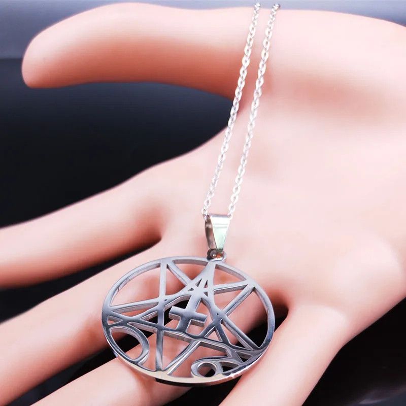 Jewelry Morbid Angel Pendant Necklace Emblem Talisman Size ONE SIZE - 3 Thumbnail