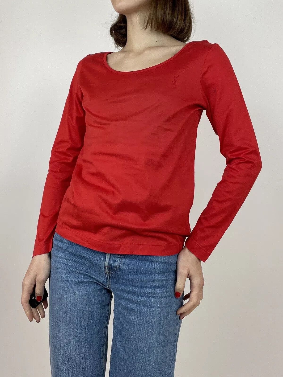 Yves Saint Laurent Vintage 1990s 90s YSL Yves Saint Laurent Top Long Sleeve Size XS / US 0-2 / IT 36-38 - 2 Thumbnail