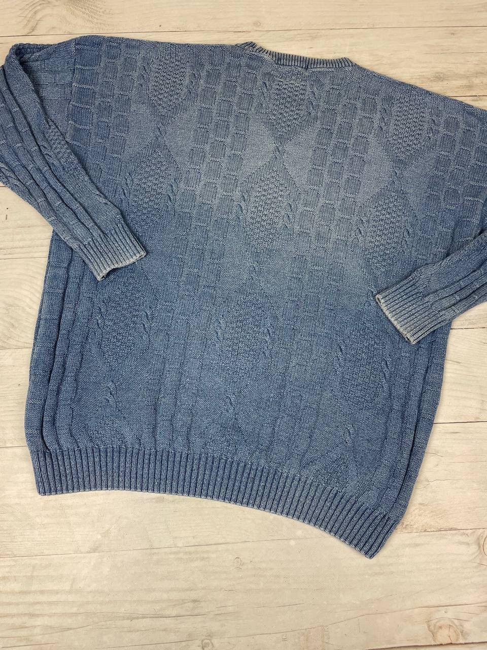 Burberry Vintage Burberrys Blues Knit Sweater Big Logo Men Size XL Size US XL / EU 56 / 4 - 14 Thumbnail