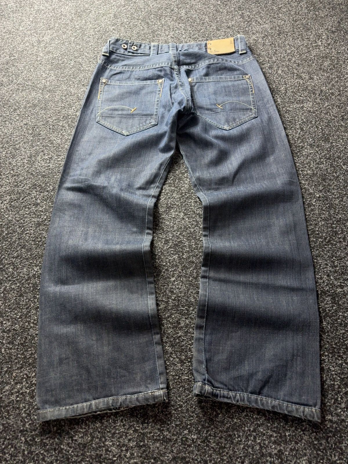 G-Star Vintage 00s G-Star 3301 Dark Wash Denim Jeans Straight Fit Size US 30 / EU 46 - 13 Thumbnail