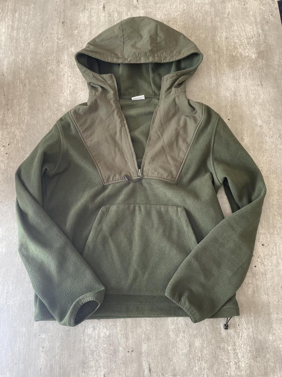 Mango Olive green fleece hoodie Size US M / EU 48-50 / 2 - 1 Thumbnail