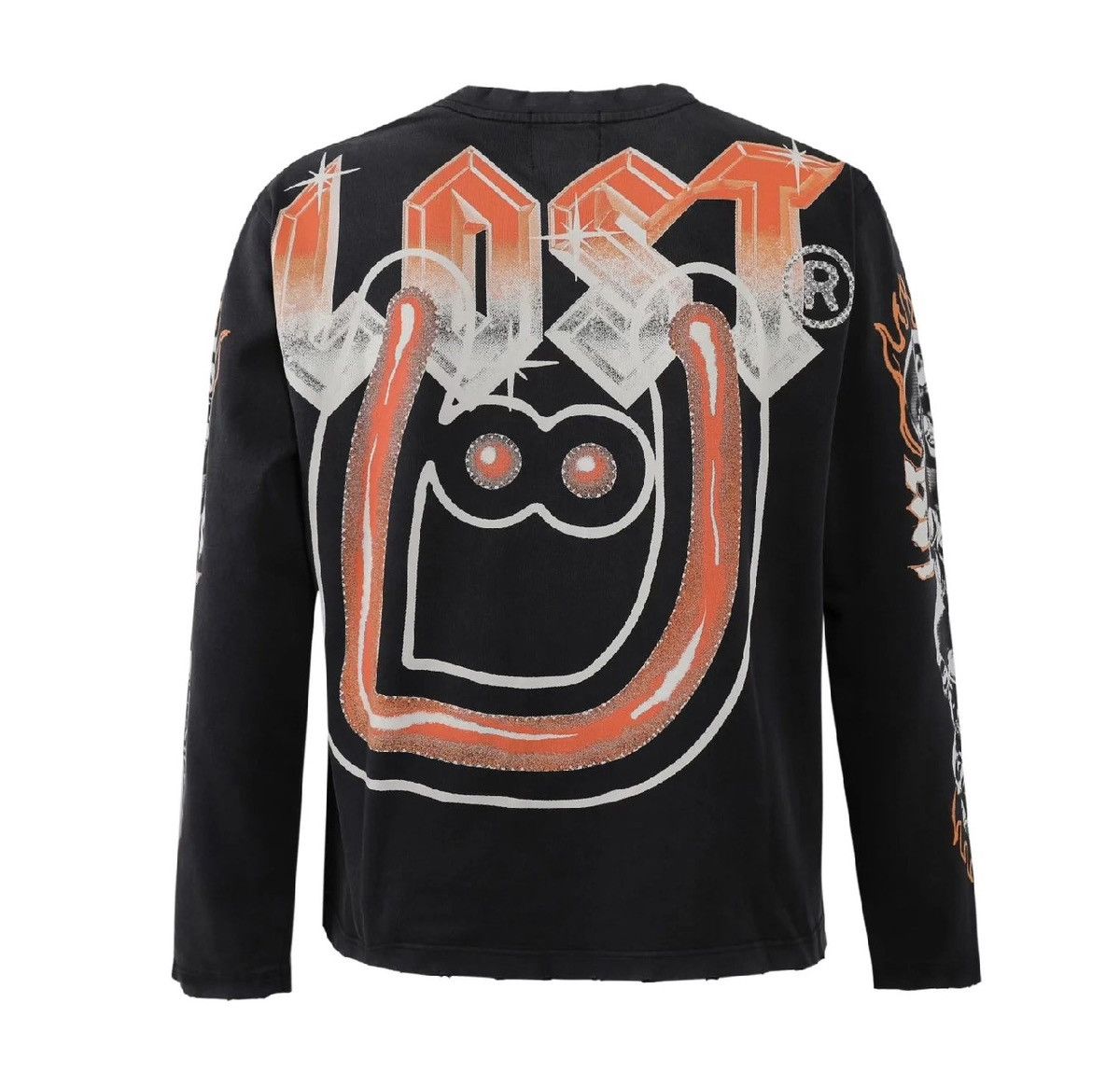 LOST INTRICACY Lost x UNKWNISM Black & Orange LS Tee Size US XL / EU 56 / 4 - 2 Thumbnail
