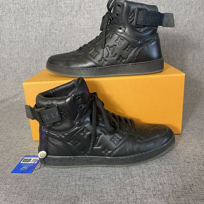 Louis Vuitton Louis Vuitton Rivoli High-Top Sneakers in Black - Size US 8 / EU 41 - 7 Thumbnail