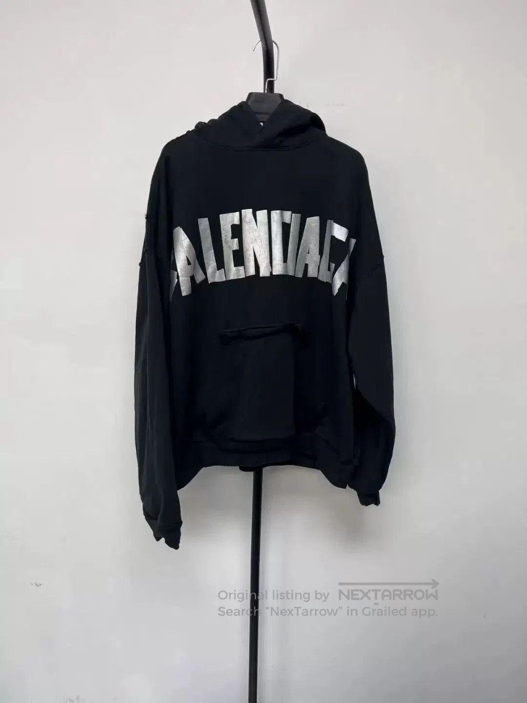 Balenciaga balenciaga logo print hooded sweatshirt. Size US M / EU 48-50 / 2 - 1 Thumbnail